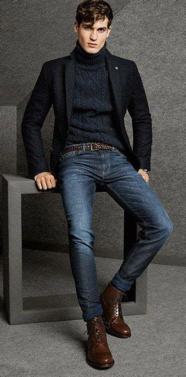 Wear a rollneck with a coat, jeans, and a beanie, and you'll be ready to tackle the cold weather. Pin on Men's Turtleneck