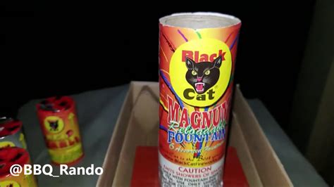 Magnum Reloadable Fountain Black Cat Fireworks Youtube