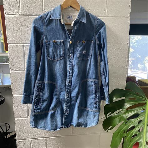 Lee Long Line Denim Jacket Aus 8 10 Comfortable Depop