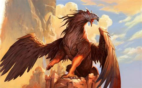 Griffin ~ The Griffin Is A Winged Four Footed Animal It Has The Body