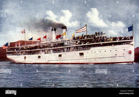 Steamship City Of South Haven Chicago Circa 1908 Stock Photo Alamy