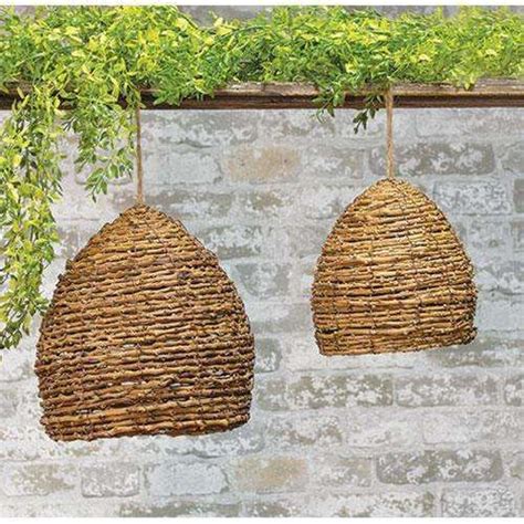 Bee Skeps Sell As A Set Of Two Each Skep Is Made From Rustic Branches