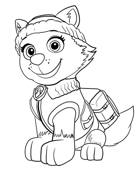 List Of Paw Patrol Skye And Everest Coloring Pages Ideas Hot Sex Picture
