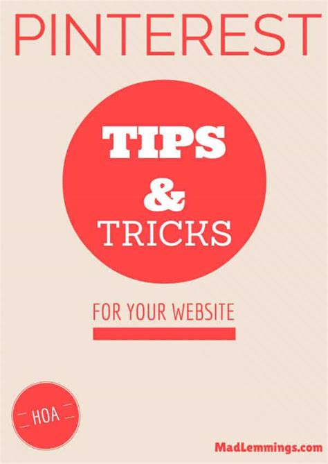 Pinterest Tips And Tricks For Your Website Mad Lemmings