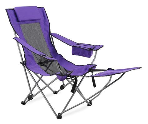 Wilson And Fisher Purple Folding Quad Chair With Footrest Big Lots
