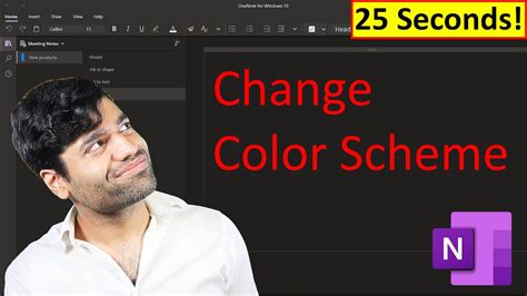How To Change Onenote Color Scheme Youtube