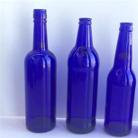 750ml Cobalt Blue Round Shape Glass Bottle For Wine Buy Round Glass Bottle Blue Glass Bottle