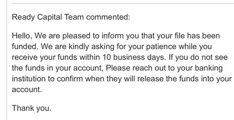 Have Anyone Received This Message From Ready Capital I Received An