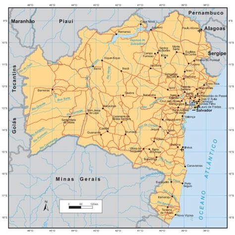 Bahia Ba Capital Bandeira Mapa História Cultura