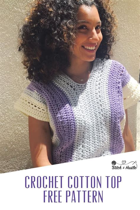 Riviera Tee Free Crochet Pattern — Stitch And Hustle Crochet Shirt