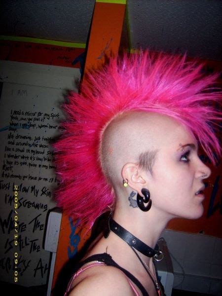 Crazy Hot Pink Hair Rock Emo Punk Rock Girls Chicas Punk Rock Estilo