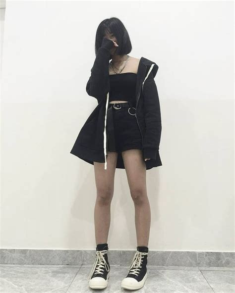 grunge outfits edgy outfits korean outfits e girl outfits grunge fashion girl fashion