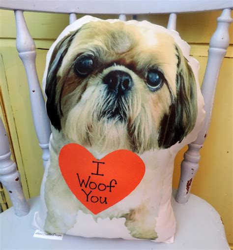 Personalized Dog Photo Pillow Valentines Day T Made From Your Photo