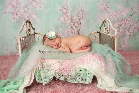 pinks and mint newborn session footsteps photography newborn photographer near raf mildenhall