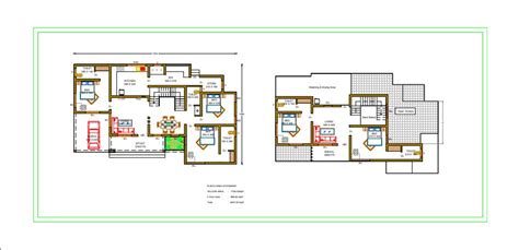 2627 Sq Ft 5bhk Contemporary Style Two Storey House And Free Plan