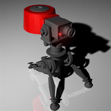 A Render Of A Level One Sentry Gun I Made In Autodesk Maya Rendered
