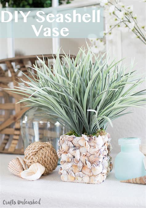 Shell Diy Make Your Own Seashell Vase Consumer Crafts
