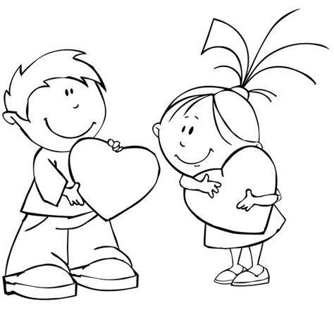 My Valentines Day Couple Coloring Page Free Printable Coloring Pages