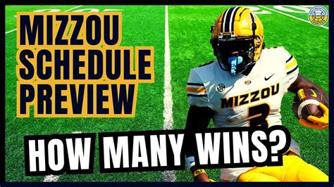 2023 Missouri Football Schedule Preview Game By Game Analysis Youtube