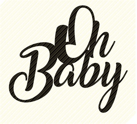 Oh Baby Svg Baby Shower Svg Dxf Png Instant Download Baby Etsy