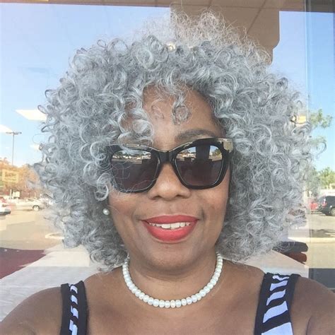 Make a hair comeback to '20s. Pin by Rosalyn McRae on Mama's Slayage | Grey curly hair, Natural gray hair, Natural hair styles