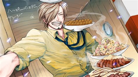 Download 1600x900 Wallpaper Smoking Cooking Sanji One Piece Anime