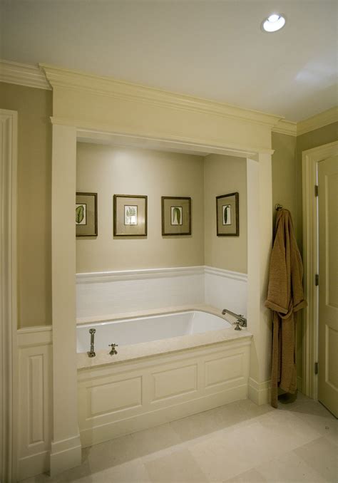 Classic Woodwork Surrounds A Master Bath Tub Master Bath Remodel