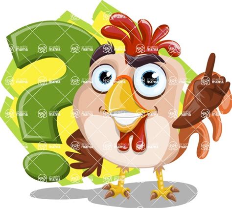Rooster Cartoon Vector Character Aka Mr Cock A Doodle Doo Shape 10 Graphicmama
