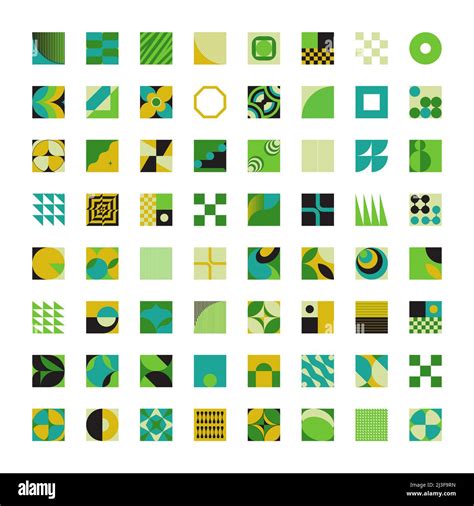 Modern Abstract Vector Shapes Collection Of Various Simple Geometric