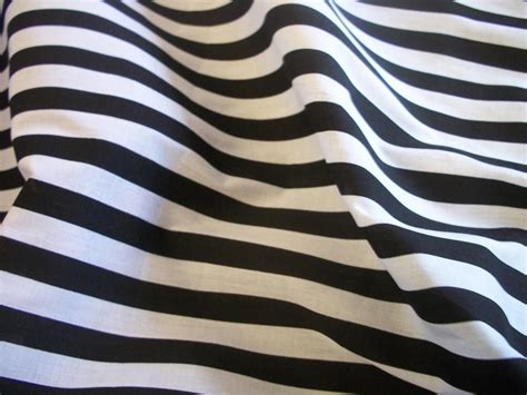 Black And White Striped Poly Cotton Fabric Cheap Stripe Fabric Black