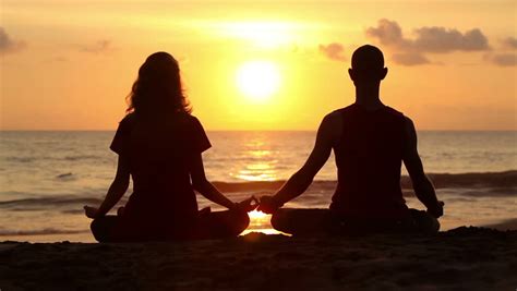 Long hair fit caucasian model practicing. Couple Sitting Yoga On Beach Stock Footage Video (100% Royalty-free) 3617660 | Shutterstock