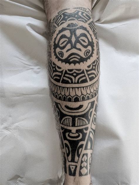 Update More Than 75 Polynesian Tribal Leg Tattoo Designs Best Thtantai2