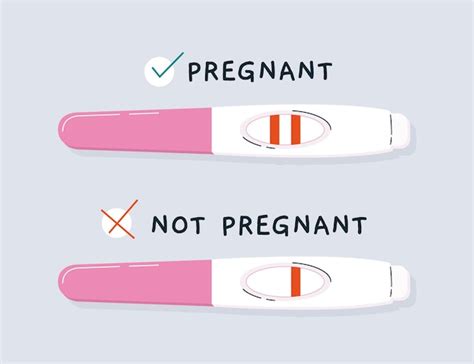 Free Vector Pregnancy Test Illustration Concept