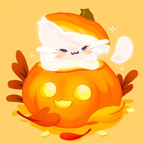 「if It Fits I Sits🐱🎃 」ellie 🍑🐱のイラスト
