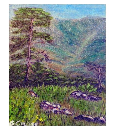 Tree on a Hill Top by Gregory Cross Acrylic Landscape Painting on 8 x 10 panel | eBay in 2020 ...