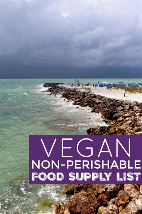 What kind of food do you need for a hurricane? Vegan Non-Perishable Food Items | Non perishable, Non ...