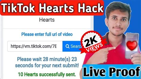 Unlimited Tik Tok Hearts Hack How To Get Free Heart On Tiktok Tiktok Pe Heart Kaise Badhaye