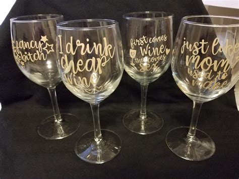 I Love Making Wine Glasses Cricut