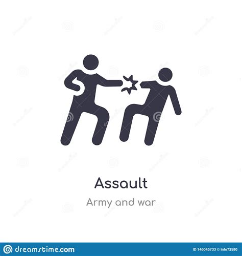 Assault Icon Isolated Assault Icon Vector Illustration From Army And