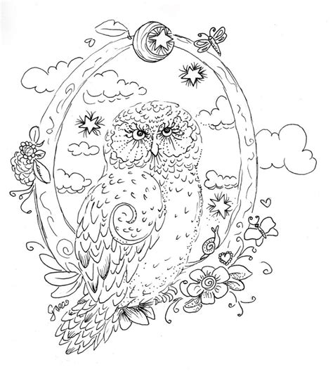 See also these coloring pages below: OWL Coloring Pages for Adults. Free Detailed Owl Coloring ...