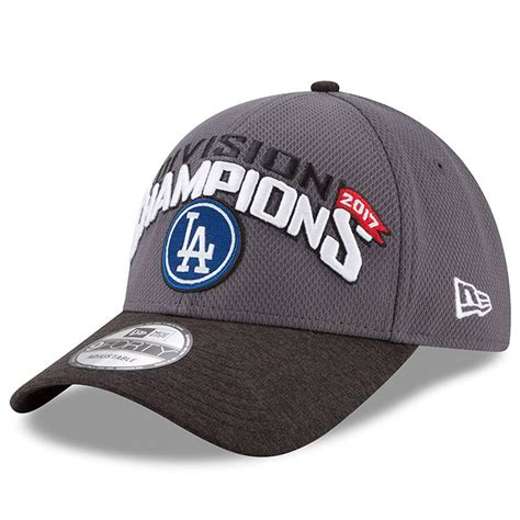 New Era Los Angeles Dodgers Graphite 2017 Nl West Division Champions