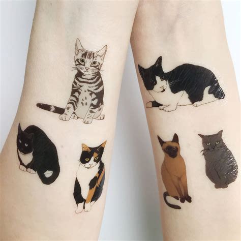 Cat Temporary Tattoos By Kate Broughton