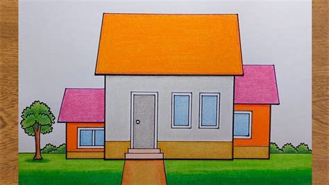 Cara Menggambar Rumah Yang Simpel Mudah Dan Cantik Menggambar Rumah