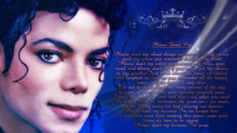 Michael Jackson With Words In Blue Background Hd Celebrities Wallpapers