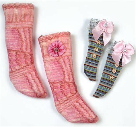 New Doll Socks Patterns Pdf Tutorial How To Sew Socks For Lati Yellow