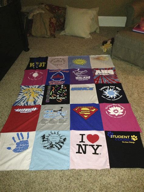 Remember, we can make your quilt in between standard sizes. How to make a T-shirt Quilt
