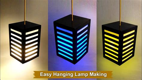 Easy Way To Make Hanging Fancy Lamp At Home Diy Wall Lamp Craft