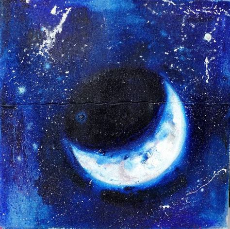 Crescent Moon Painting By Ashleigh Trim Saatchi Art