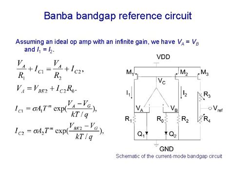 A Common Way Of Bandgap Reference Widlar Bandgap