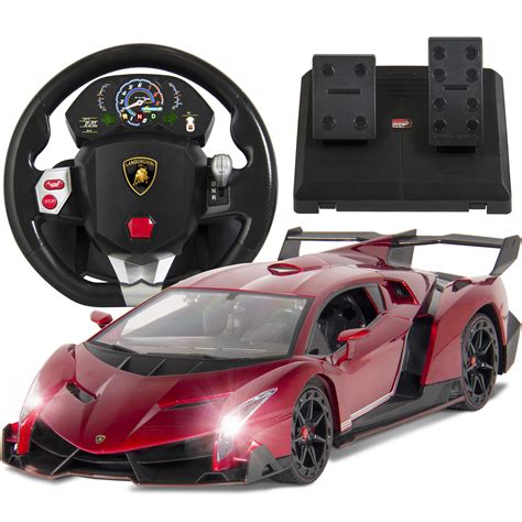 Bcp 114 Kids Rc Lamborghini Veneno Car Toy W Wheel Remote Light